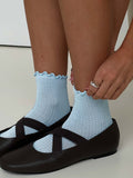 Daania Frill Socks Blue