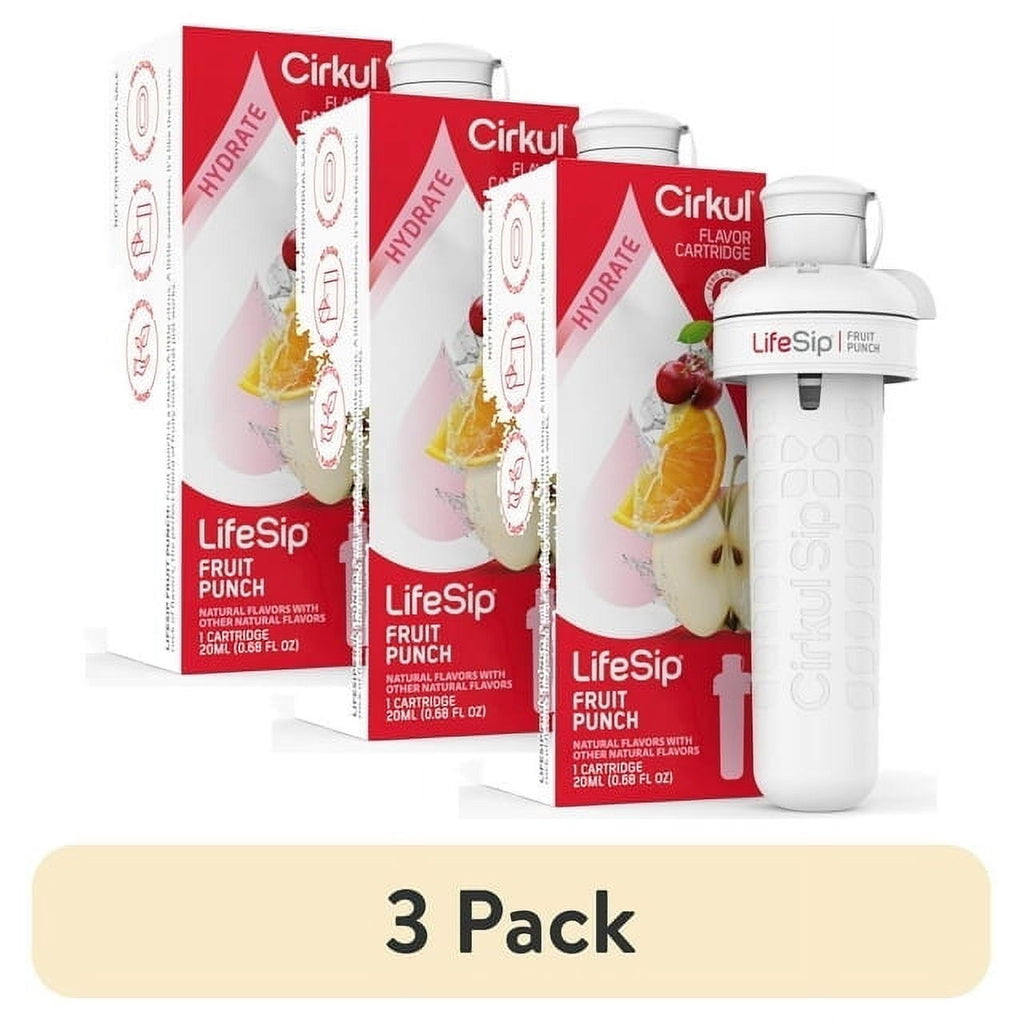 (3 pack)   Fruit Punch Flavor Cartridge, Drink Mix, 1-Pack