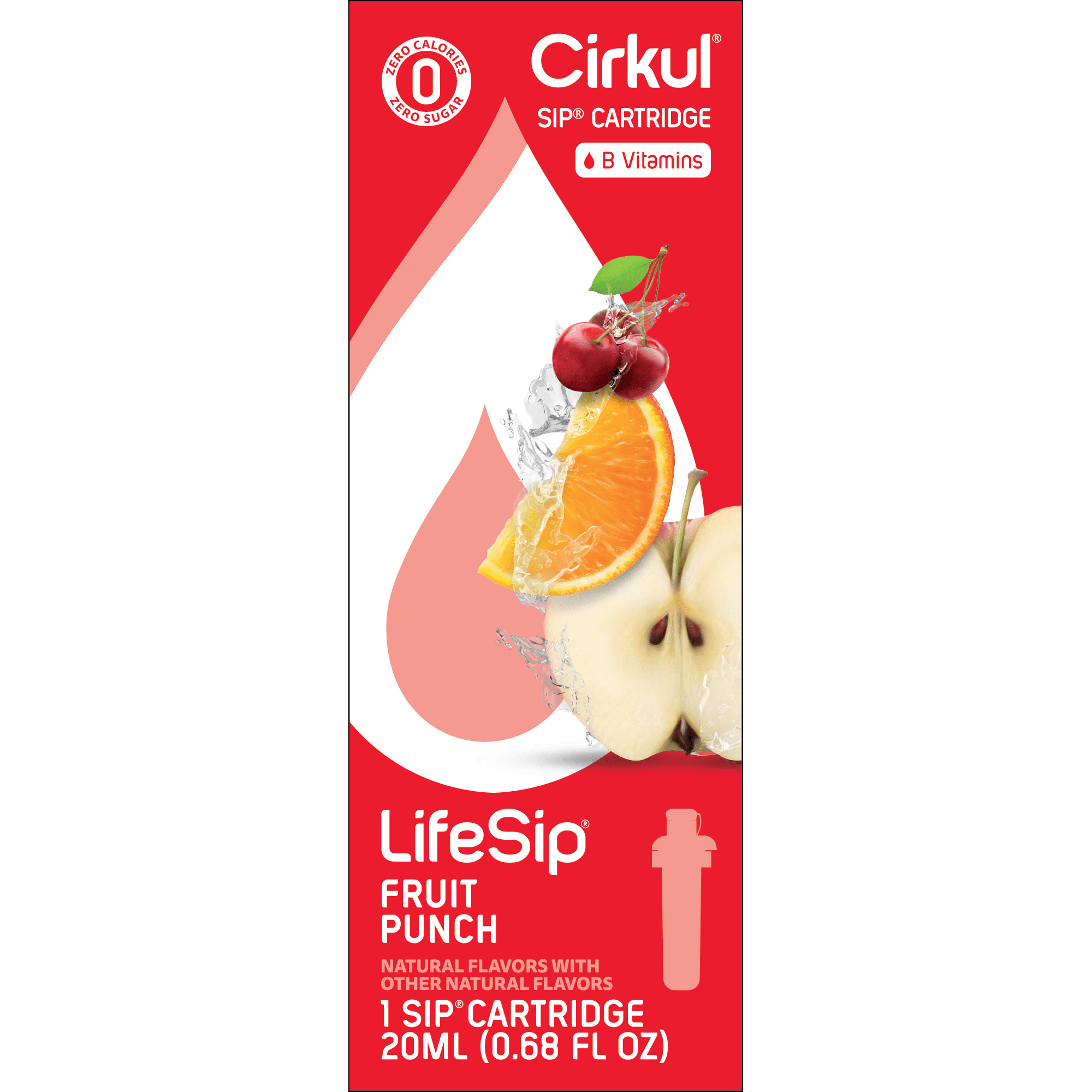 (3 pack)   Fruit Punch Flavor Cartridge, Drink Mix, 1-Pack