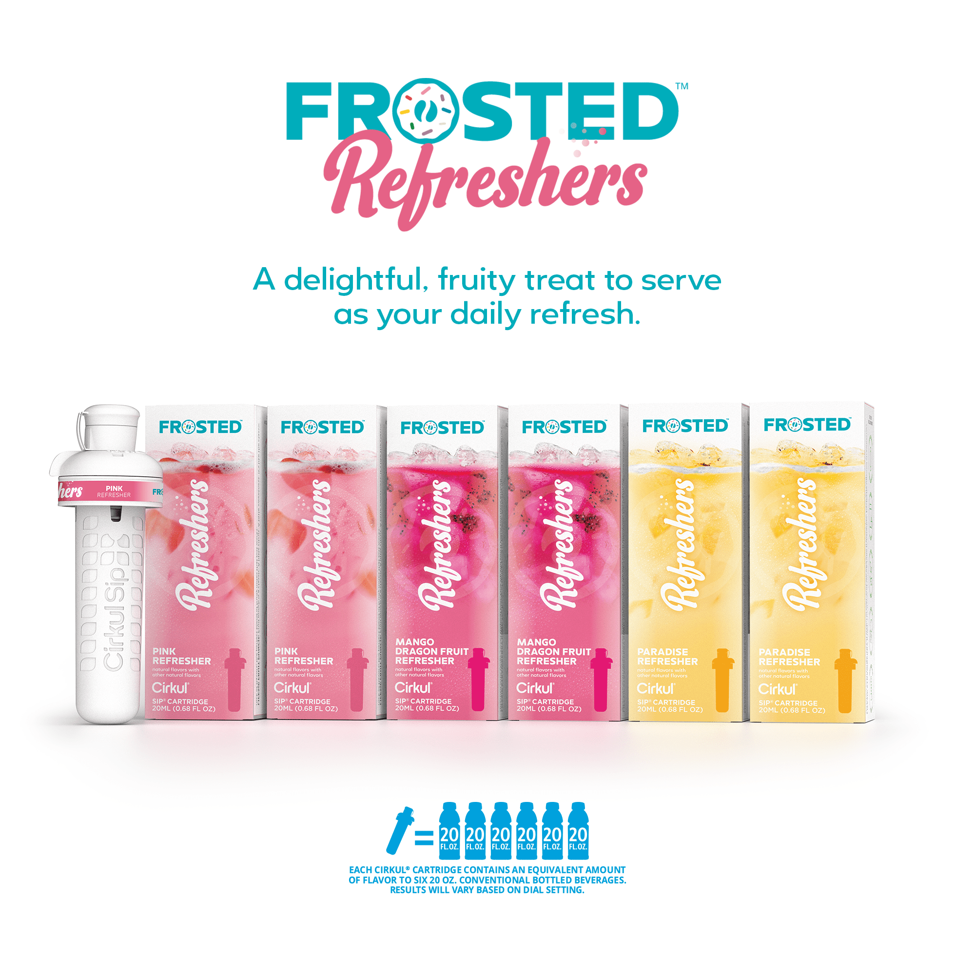 Refreshers Pink Refresher Flavor Cartridge, Drink Mix, 1-Pack