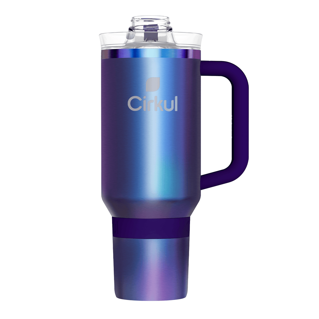 40oz All-Day StrawSip Double-Wall Insulated Stainless Steel Tumbler with Handle, Lilac (Light Purple)