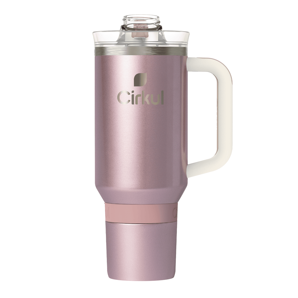 40oz All-Day StrawSip Double-Wall Insulated Stainless Steel Tumbler with Handle, Lilac (Light Purple)