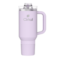 40oz All-Day StrawSip Double-Wall Insulated Stainless Steel Tumbler with Handle, Lilac (Light Purple)