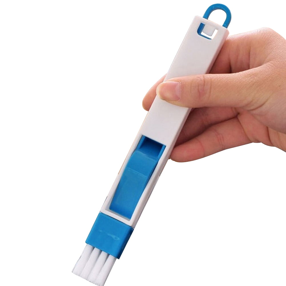 Small Brush and Dustpan 2 in 1 Multipurpose Window Door Groove Corner Keyboard Detachable Brush Cleaning Tool ( )