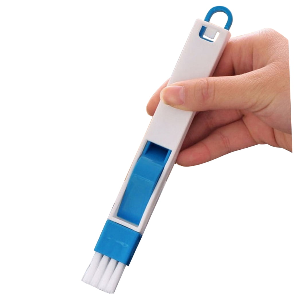 Small Brush and Dustpan 2 in 1 Multipurpose Window Door Groove Corner Keyboard Detachable Brush Cleaning Tool ( )