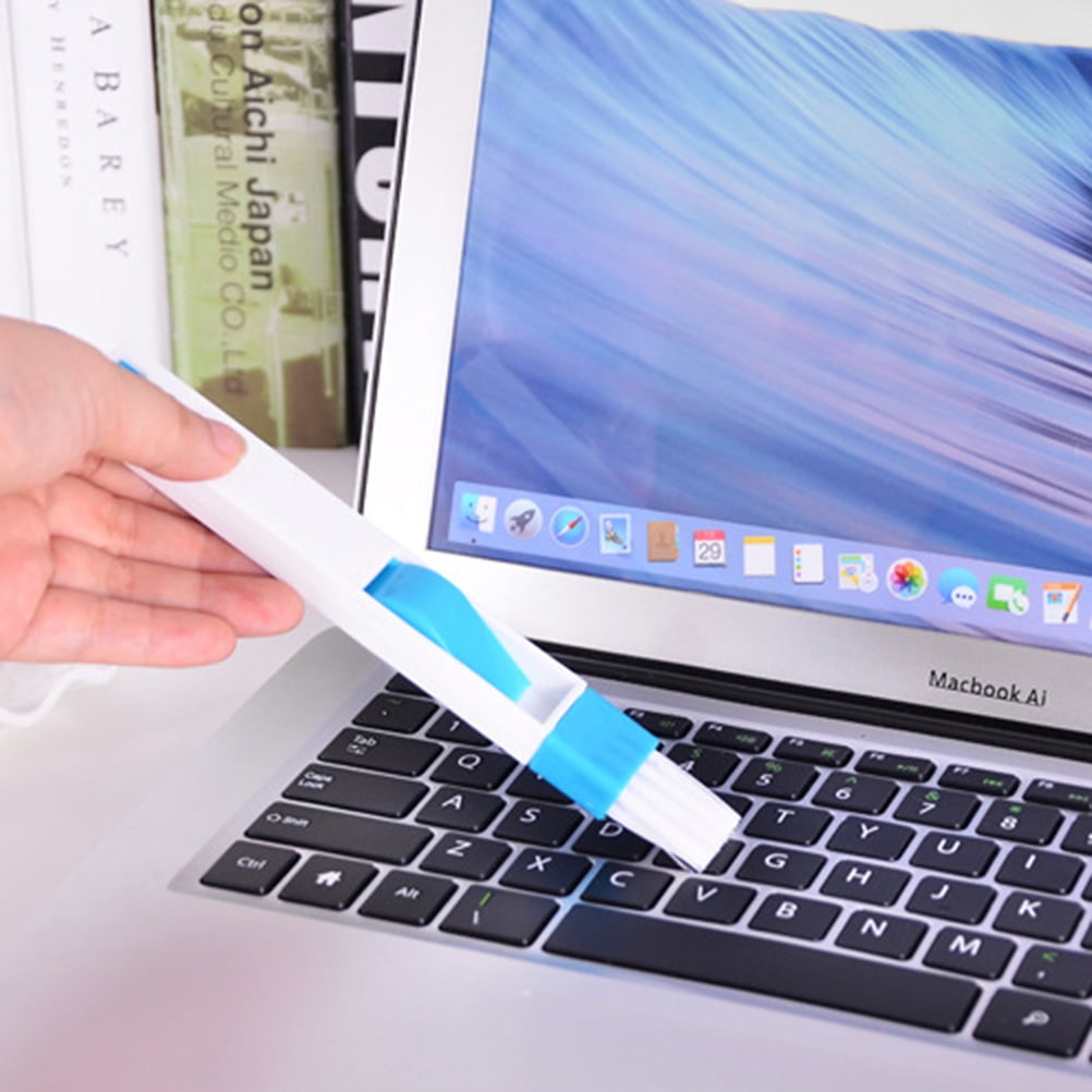 Small Brush and Dustpan 2 in 1 Multipurpose Window Door Groove Corner Keyboard Detachable Brush Cleaning Tool ( )