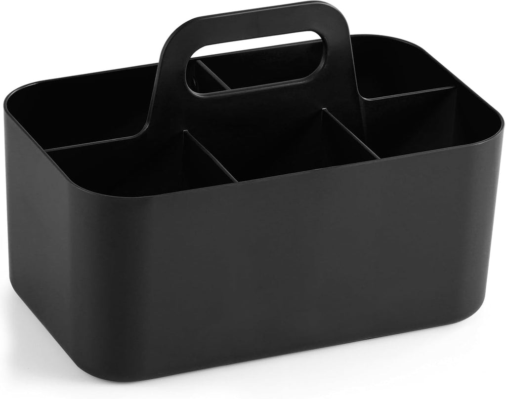 Ahot Multiuse Caddy Organizer with Handle - Stackable Plastic Tote Bin - Art Craft Supplies, Office, Desk, Stationery Pen Holder, Kitchen, Utensil, Makeup, Bathroom, Shower, Cleaning, Dorm Organizer