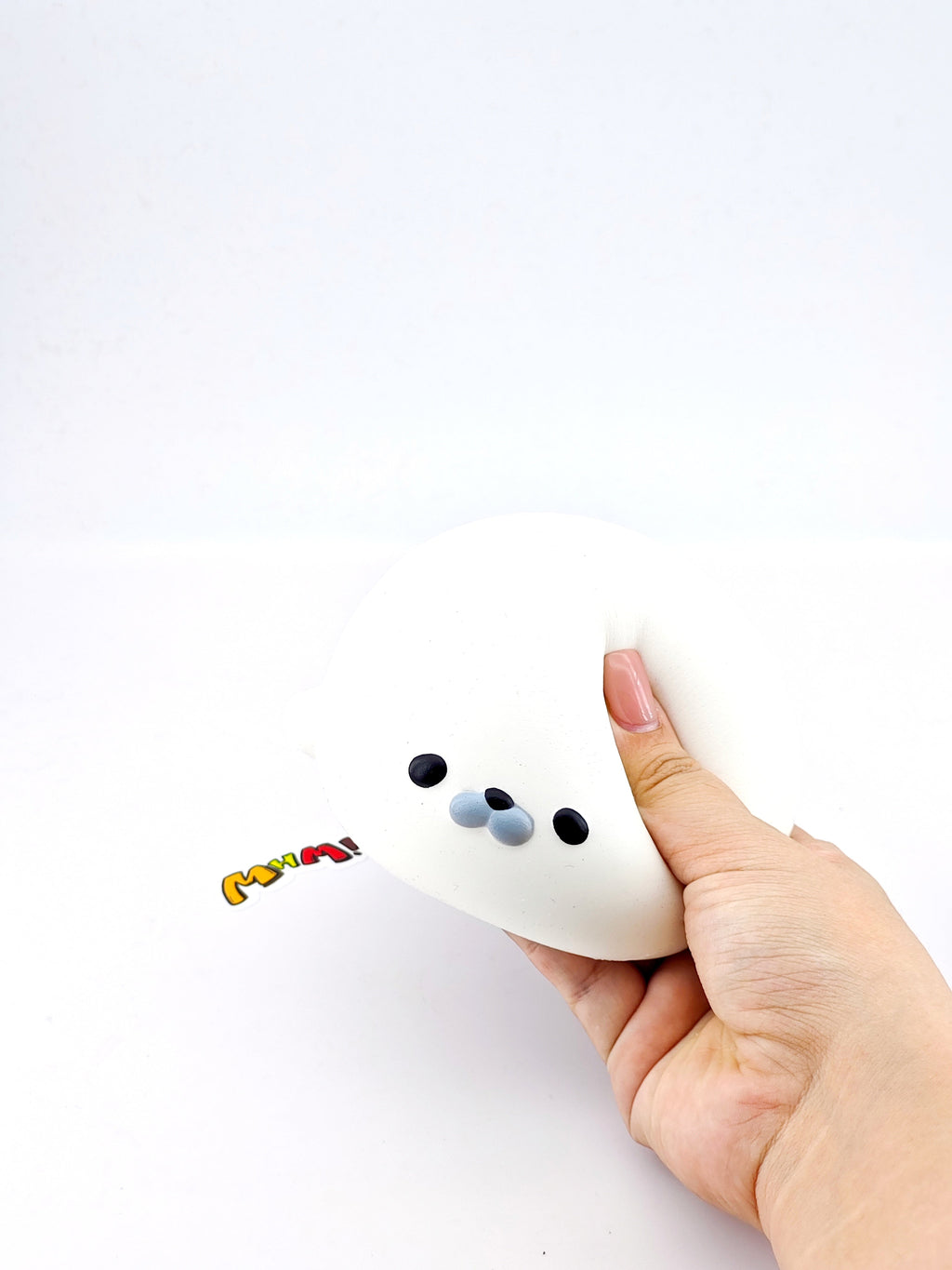 MHM Slow-Rebound Toy Series: Seal Dumpling — Super soft and perfect for little hands. These soft, bouncy rubber toys are ideal for children; they make great gifts for birthdays and holidays, as well as excellent stress-relief toys.