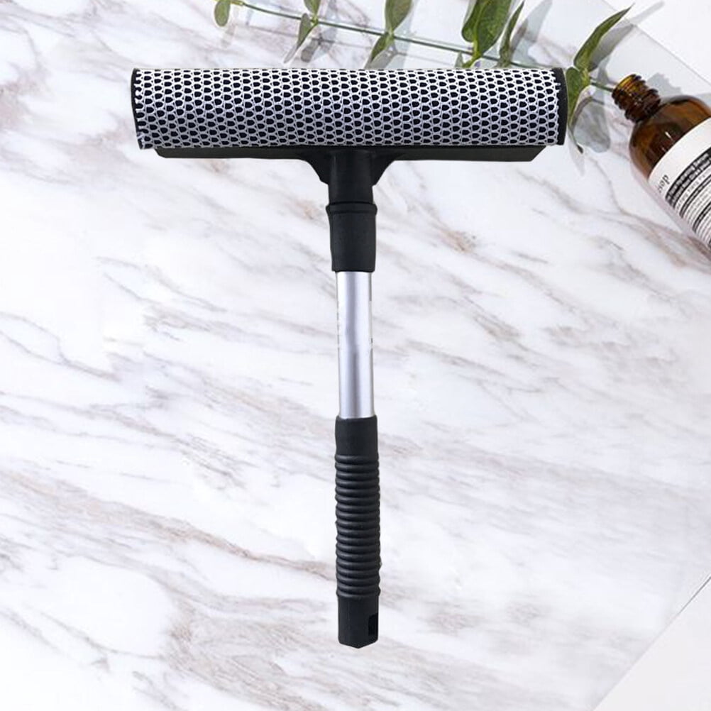 2 pcs  Double-sided Glass Wiper Multi-purpose Glass Squeegee Retractable Glass Wiper Aluminum Alloy Rubber Window Cleaner Glass Cleaning Brush