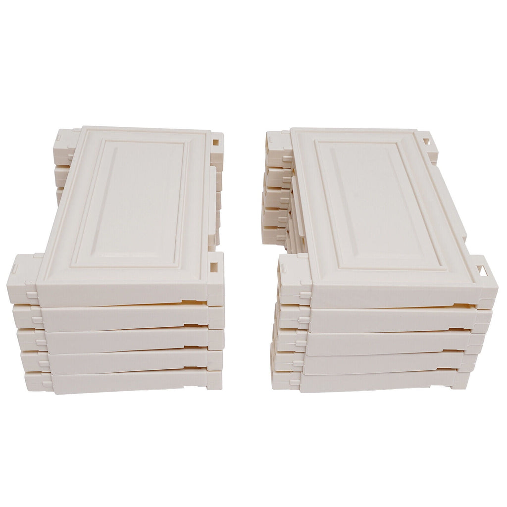 Rolling Parrot Plastic Dresser Storage Cabinet 5 Layers 6 Drawer Organizer for Living Rooms, Bedrooms