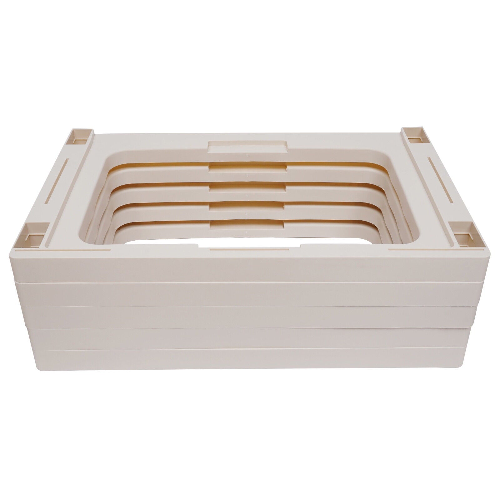 Rolling Parrot Plastic Dresser Storage Cabinet 5 Layers 6 Drawer Organizer for Living Rooms, Bedrooms
