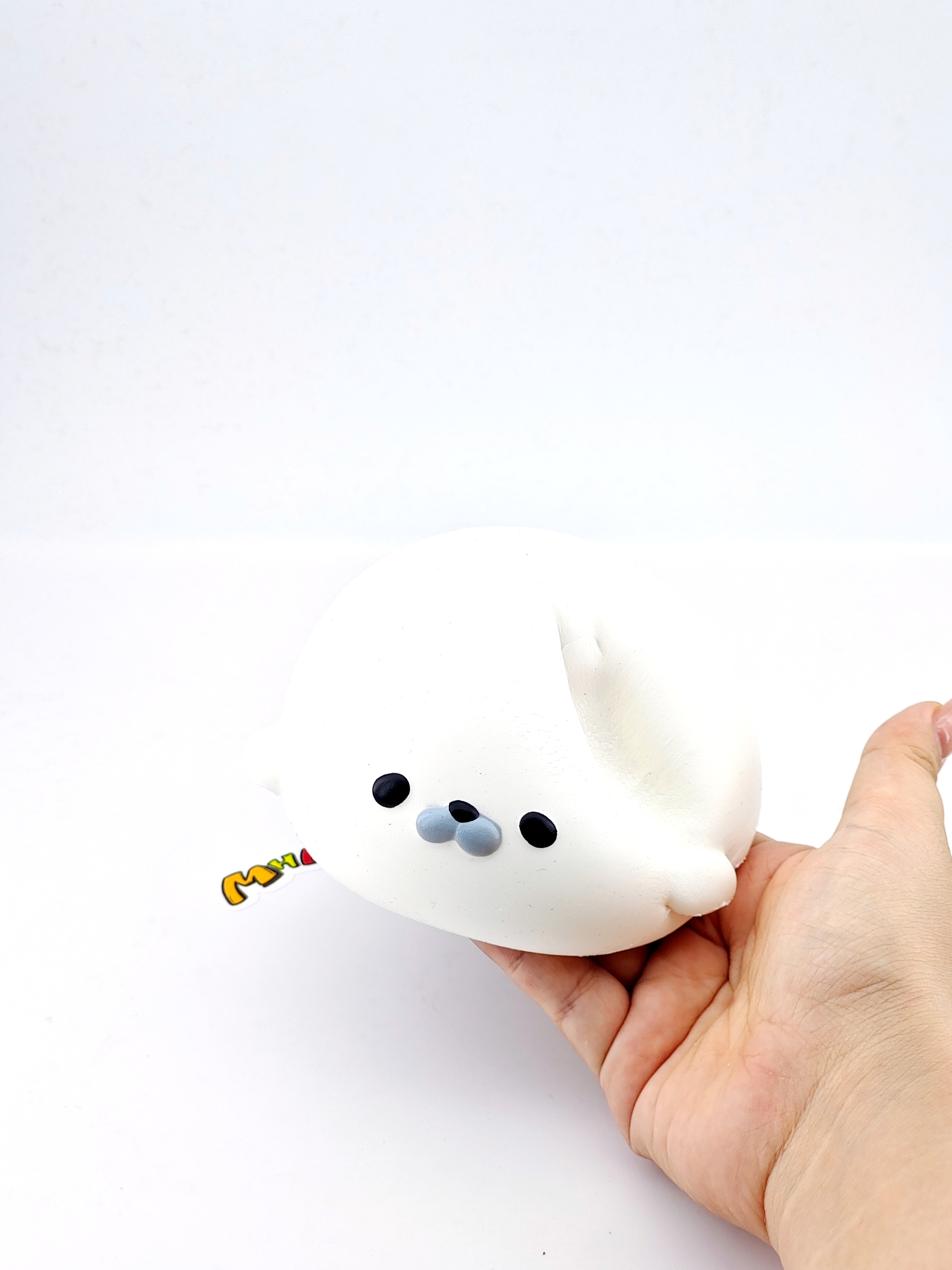 MHM Slow-Rebound Toy Series: Seal Dumpling — Super soft and perfect for little hands. These soft, bouncy rubber toys are ideal for children; they make great gifts for birthdays and holidays, as well as excellent stress-relief toys.