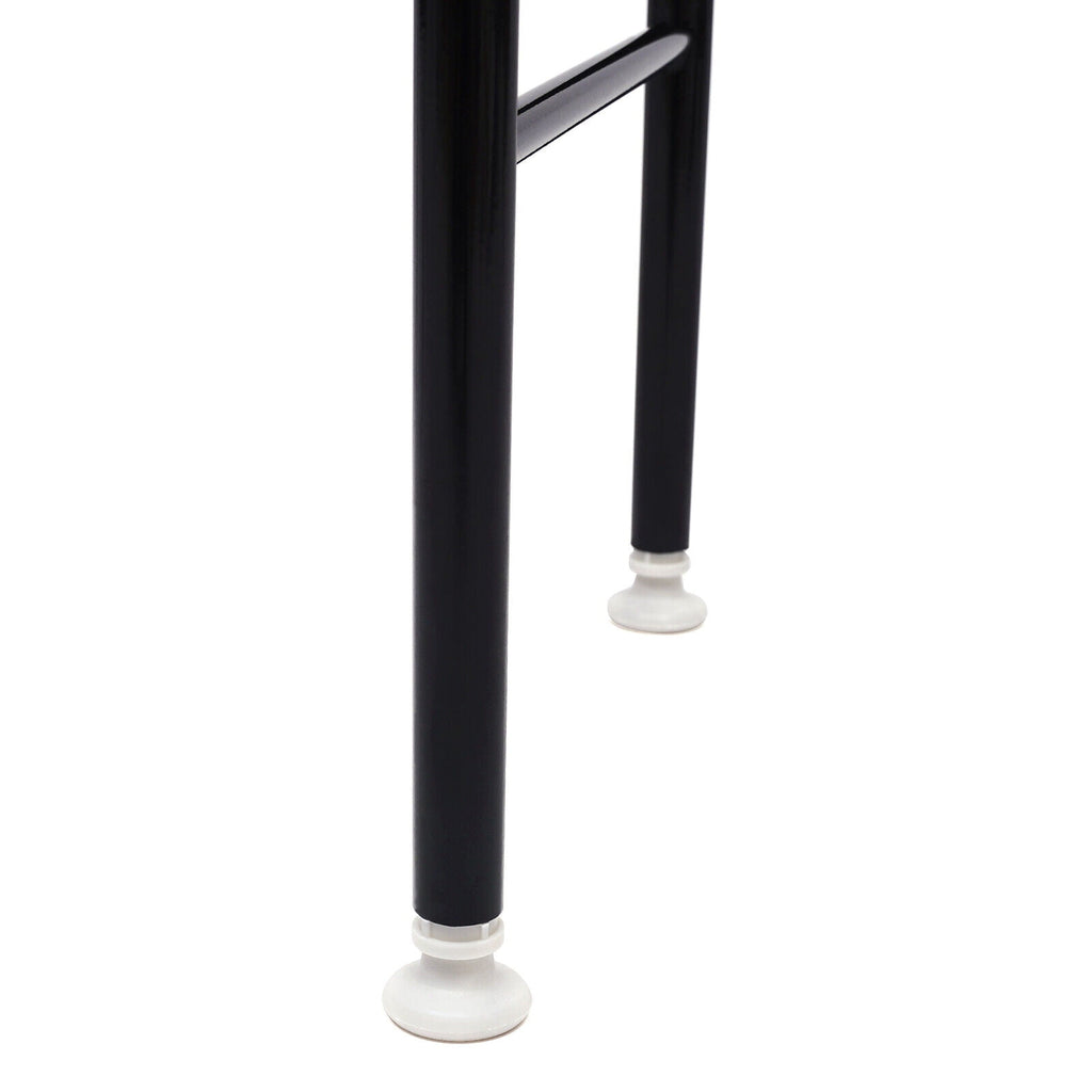 4-Tier Over The Toilet Storage Rack, Freestanding Bathroom Over Toilet Shelf Organizer Rack 63.2in Black