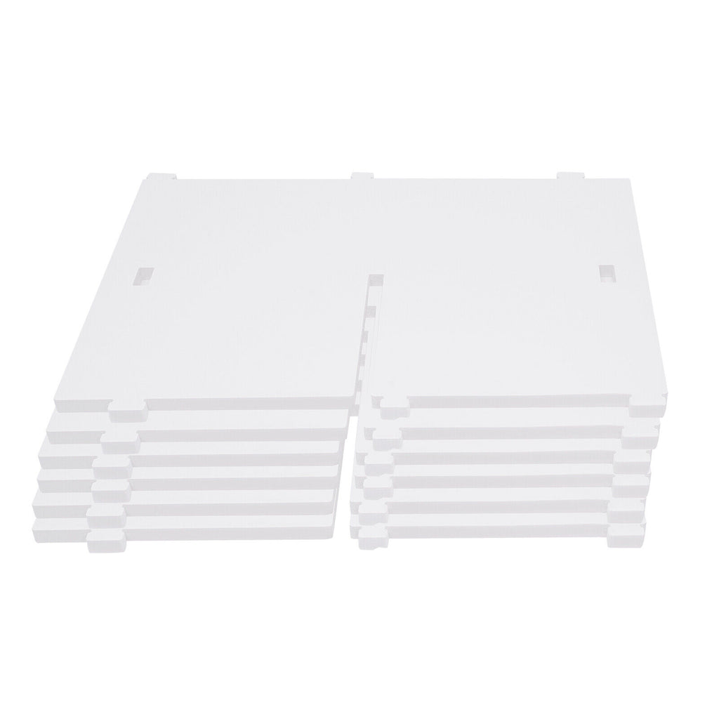 White 3 Tiers 360° Rotating Bookshelf Bookcase Display Rack Storing Shelving Shelf