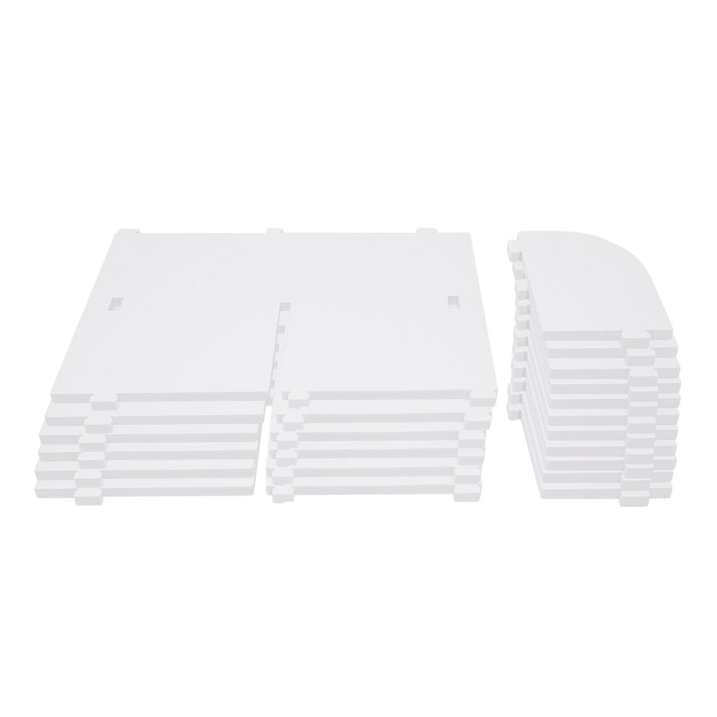 White 3 Tiers 360° Rotating Bookshelf Bookcase Display Rack Storing Shelving Shelf