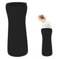 22oz Cute Printed Sleeve Compatible With  Water Bottle For Plastic And Stainless Steel Bottles 22oz  Sweat-Wicking Material Insulated Cover Designed With Handles (Black)