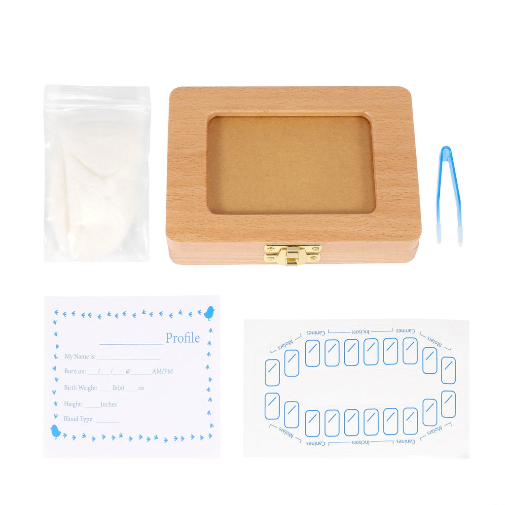 Tooth Keepsake Box, Baby Teeth Box Milk Teeth Save Organizer Kit, Tooth with Memory Storage
