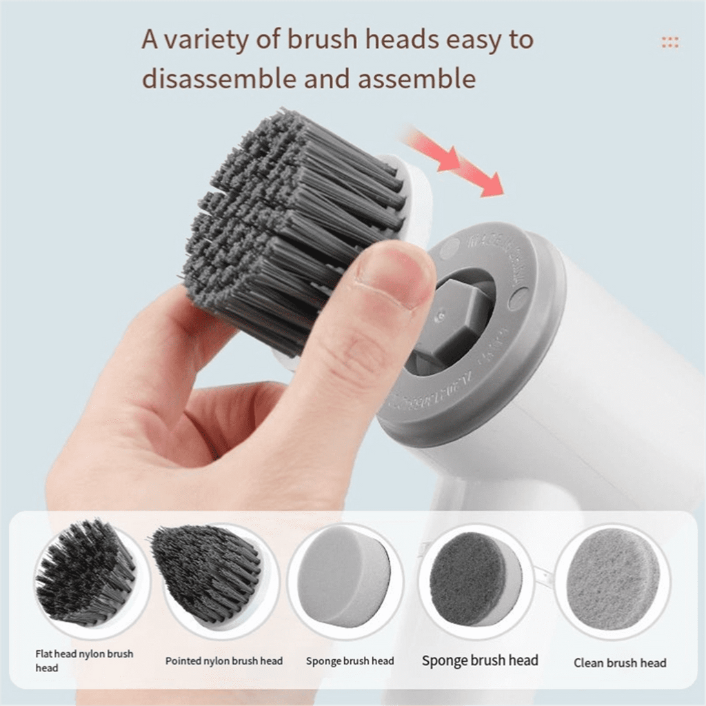 Electric Mini Cleaning Brush, Battery Tool Brush, Wall Tile Floor Kitchen Multi-Functional Cleaning Brush