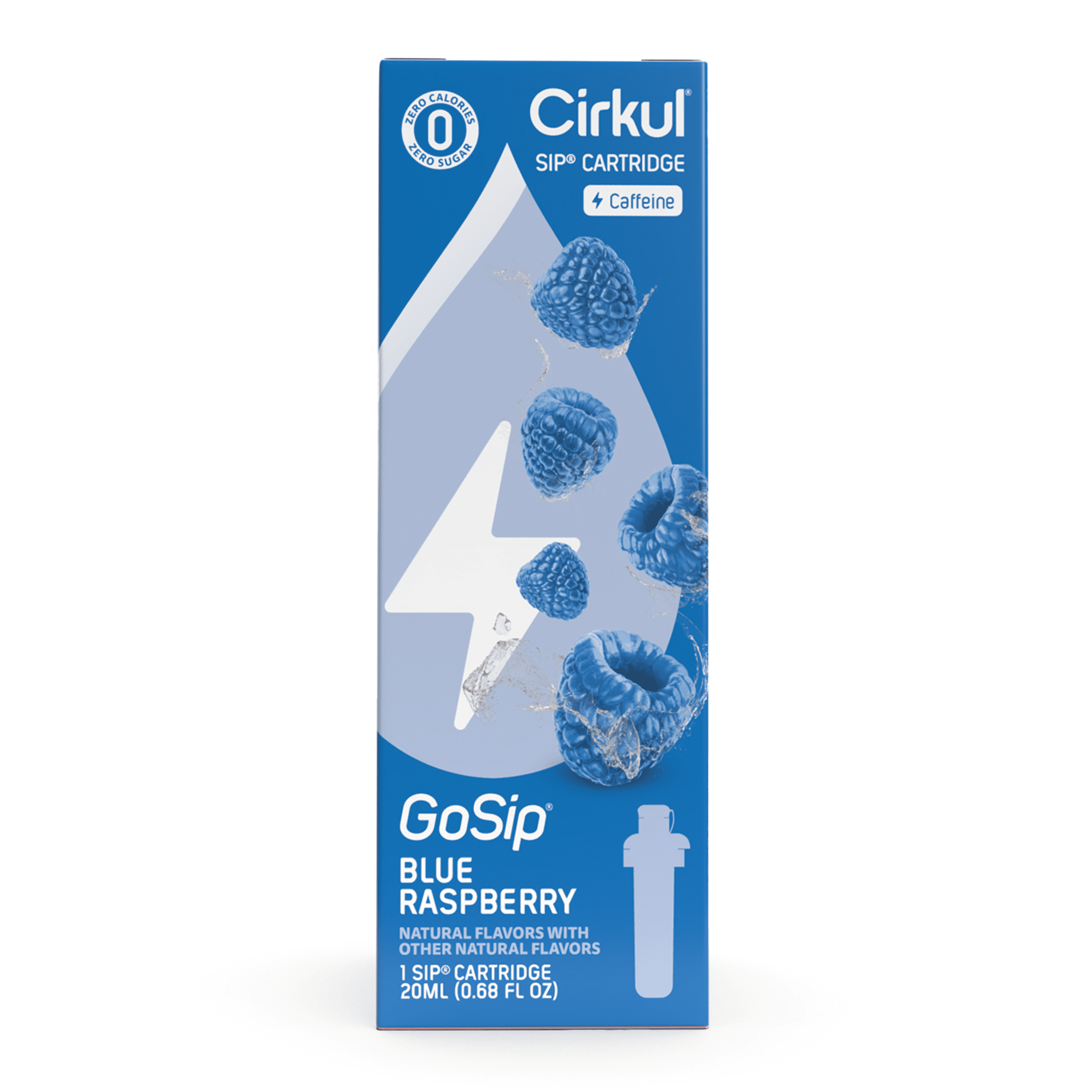 (2 pack)   Blue Raspberry Flavor Cartridge, Drink Mix, 1-Pack