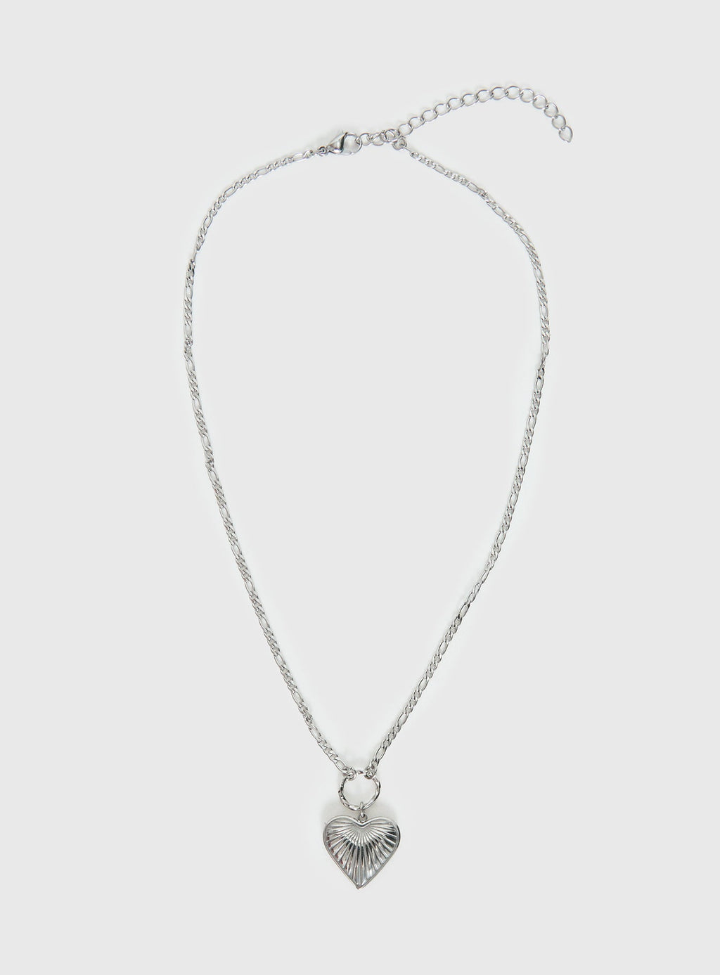 Honey Haze Stainless Silver Pendant Necklace Silver