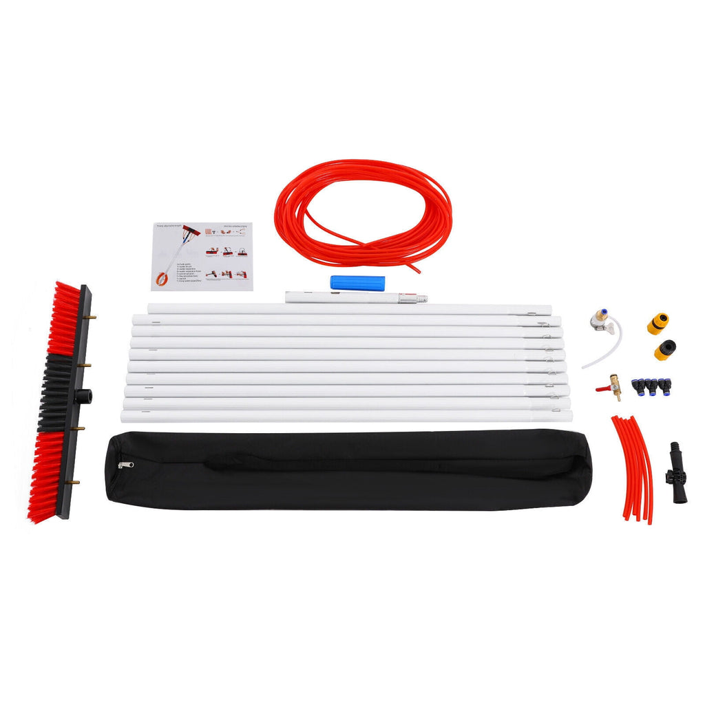 Cleaning Brush Kit for Solar Panel, Window Cleaning Equipment, Window Cleaning 180° for Cleaning House Roofs, Solar Photovoltaic Panels, High-Height Windows