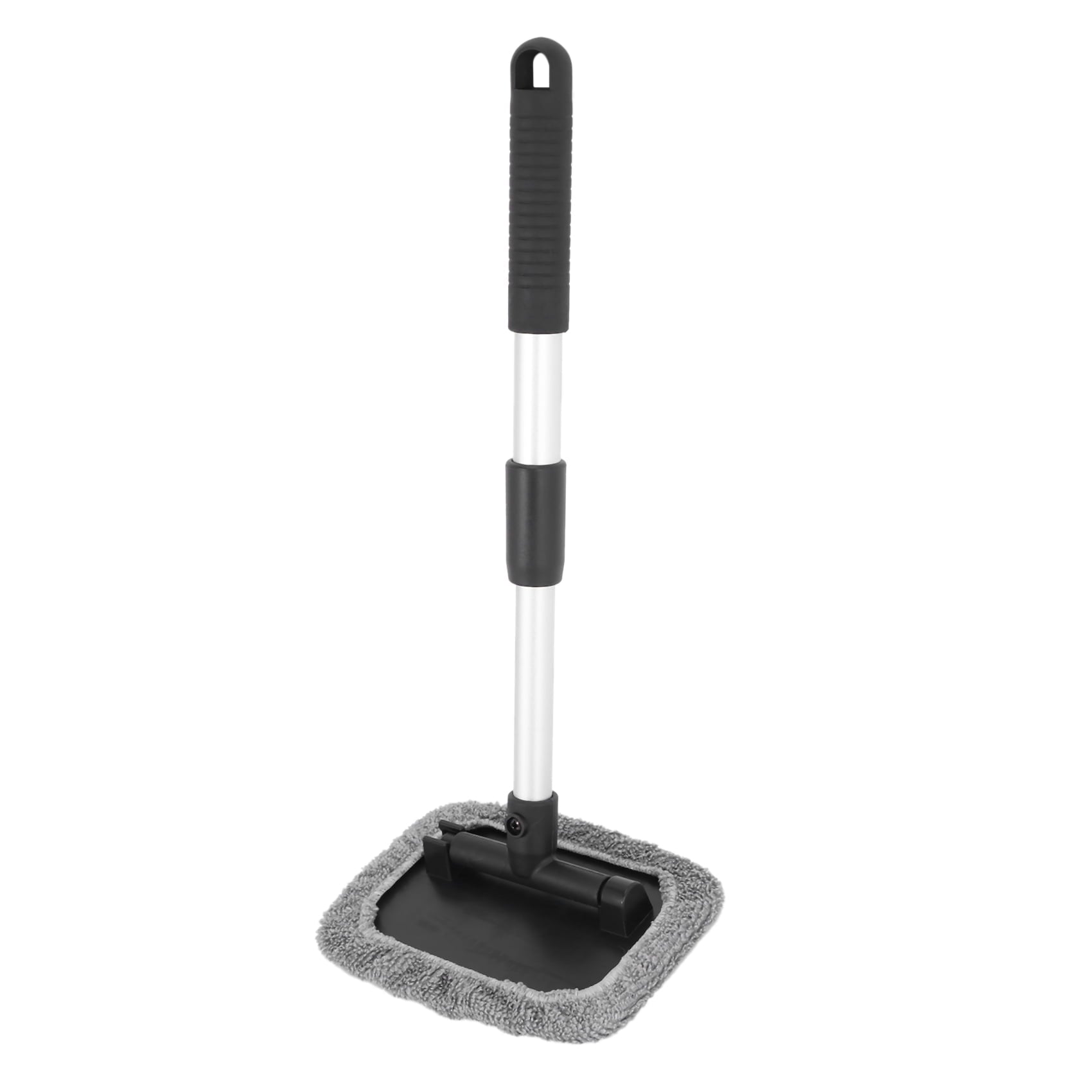 2X Car Window Cleaner Brush,Windshield Glass Cleaning Tool Extendable Aluminum Handle with 8Pcs Microfiber Covers