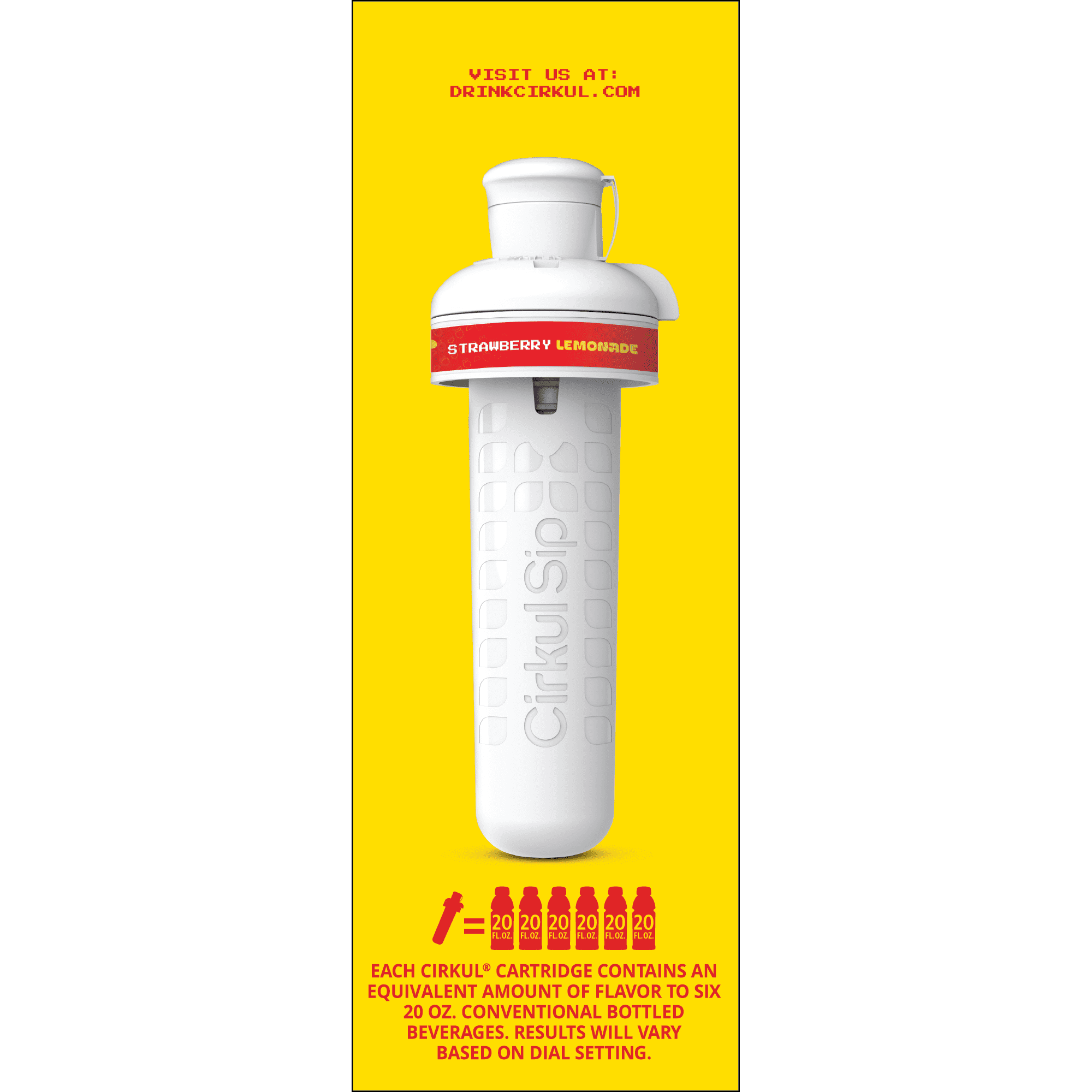 (2 pack)   Strawberry Lemonade Flavor Cartridge, Drink Mix, 1-Pack