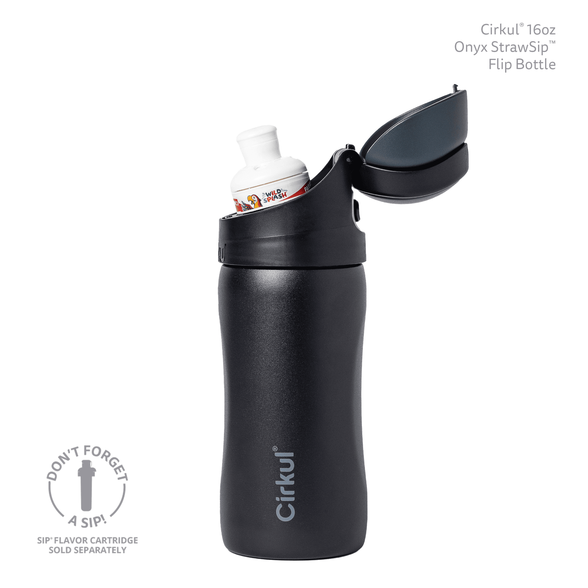 16oz StrawSip Flip Bottle, Blossom (Pink)