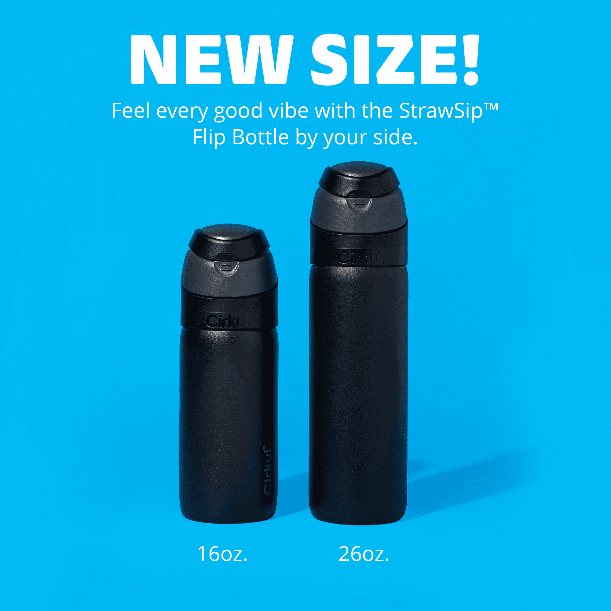 16oz StrawSip Flip Bottle, Blossom (Pink)