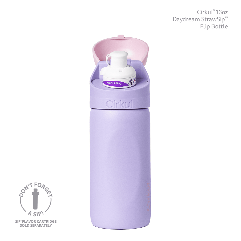 16oz StrawSip Flip Bottle, Blossom (Pink)