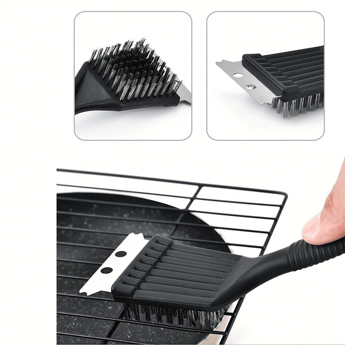 Clean Barbecue Brush Metal Brush Grill Net Brush Grill Wire Brush Cleaning Brush Barbecue Tool