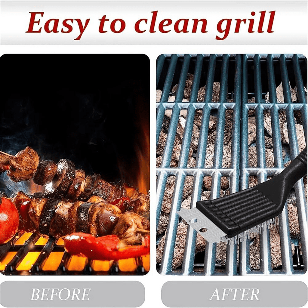 Clean Barbecue Brush Metal Brush Grill Net Brush Grill Wire Brush Cleaning Brush Barbecue Tool