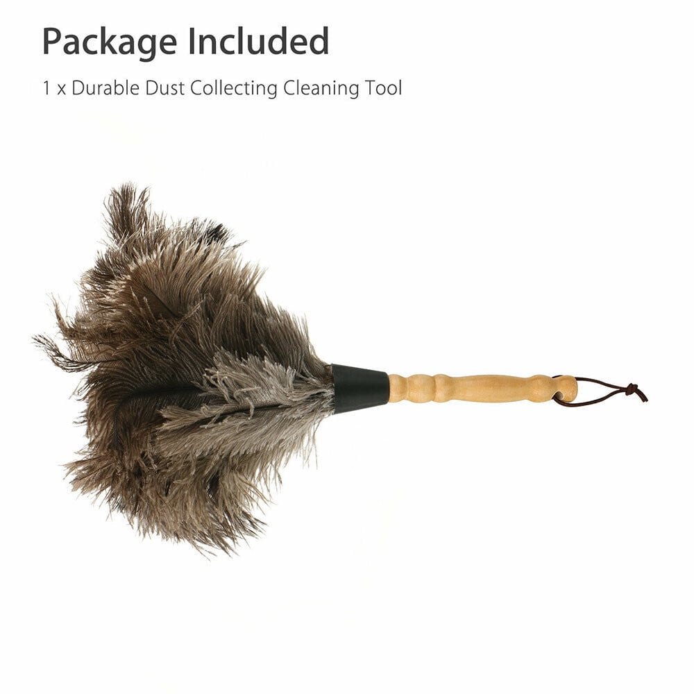 2PCS Home 13" Faux Ostrich Feather Duster Durable Dust Collecting Cleaning Tool