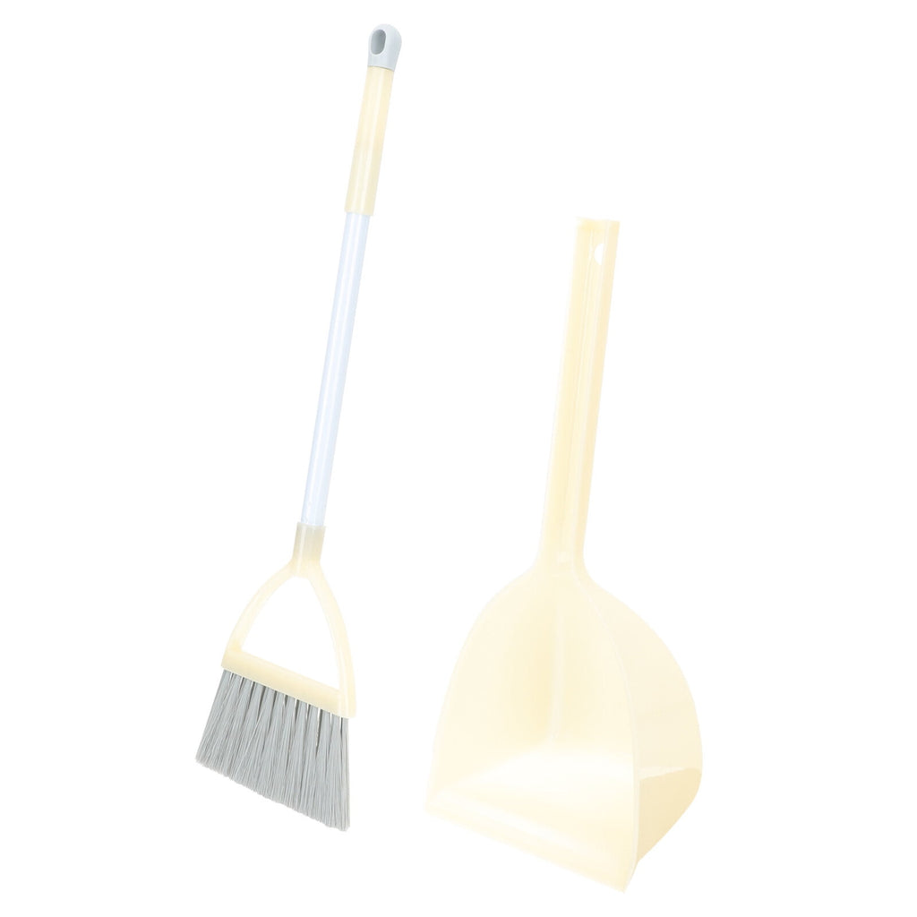 1 Set Kids Broom and Small Dustpan for Pretend Play Housekeeping Helper Plastic