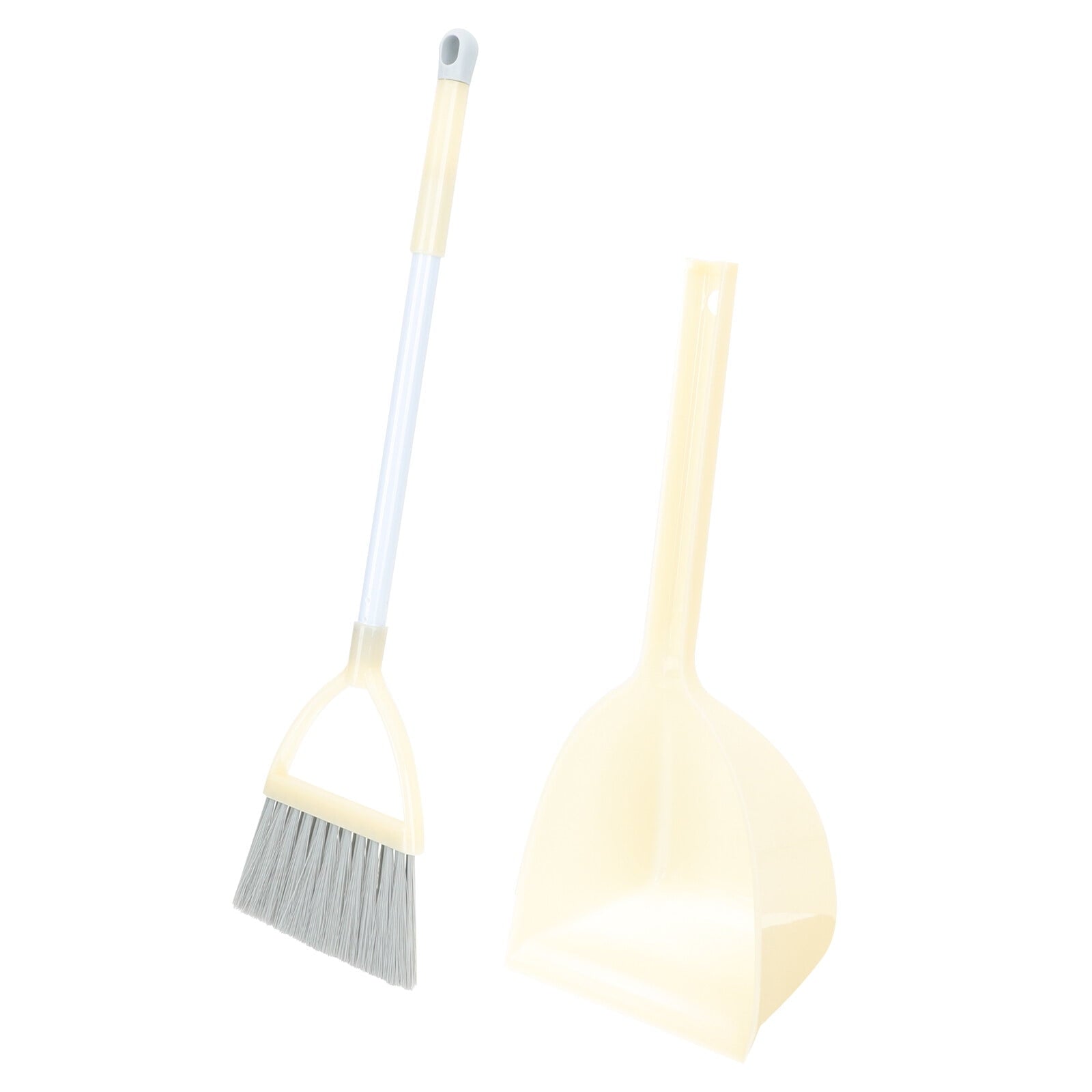 1 Set Kids Broom and Small Dustpan for Pretend Play Housekeeping Helper Plastic