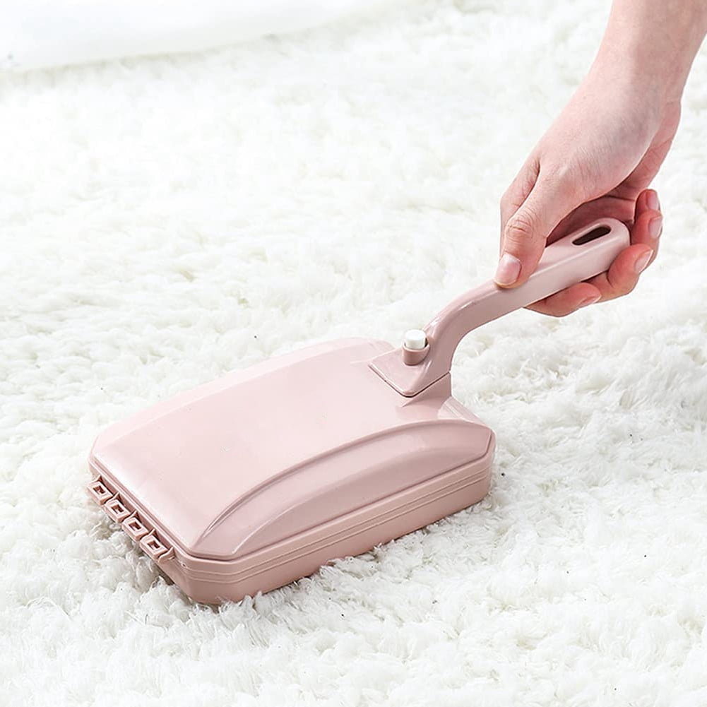 Carpet Cleaner Brush Dirt Handheld Sofa Bed Pet Hair Debris Dirt Fur Roller Brush Household Cleaning Tool