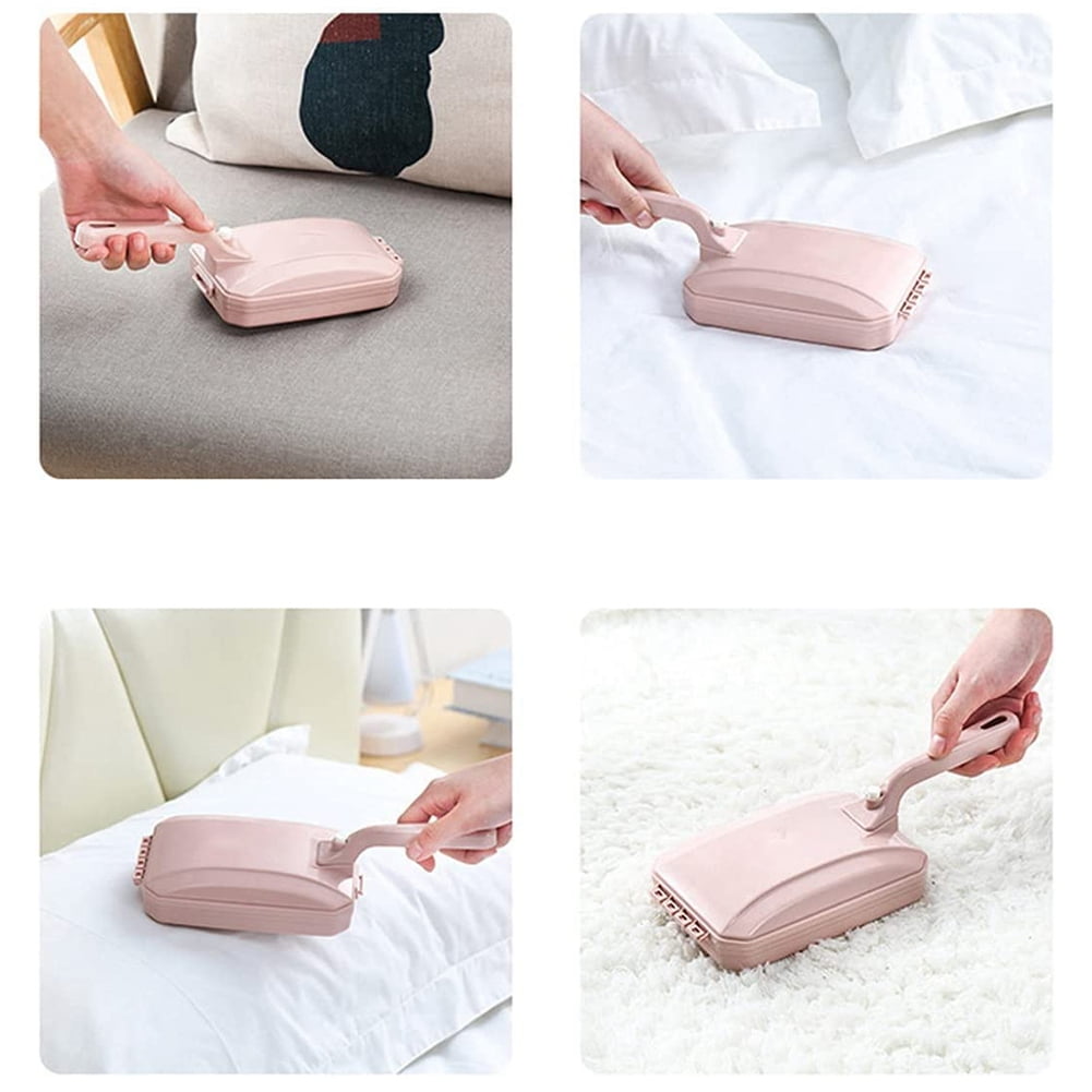 Carpet Cleaner Brush Dirt Handheld Sofa Bed Pet Hair Debris Dirt Fur Roller Brush Household Cleaning Tool