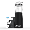 Chill Sleeve &amp; Comfort-Grip Lid for 22oz Bottle, Black