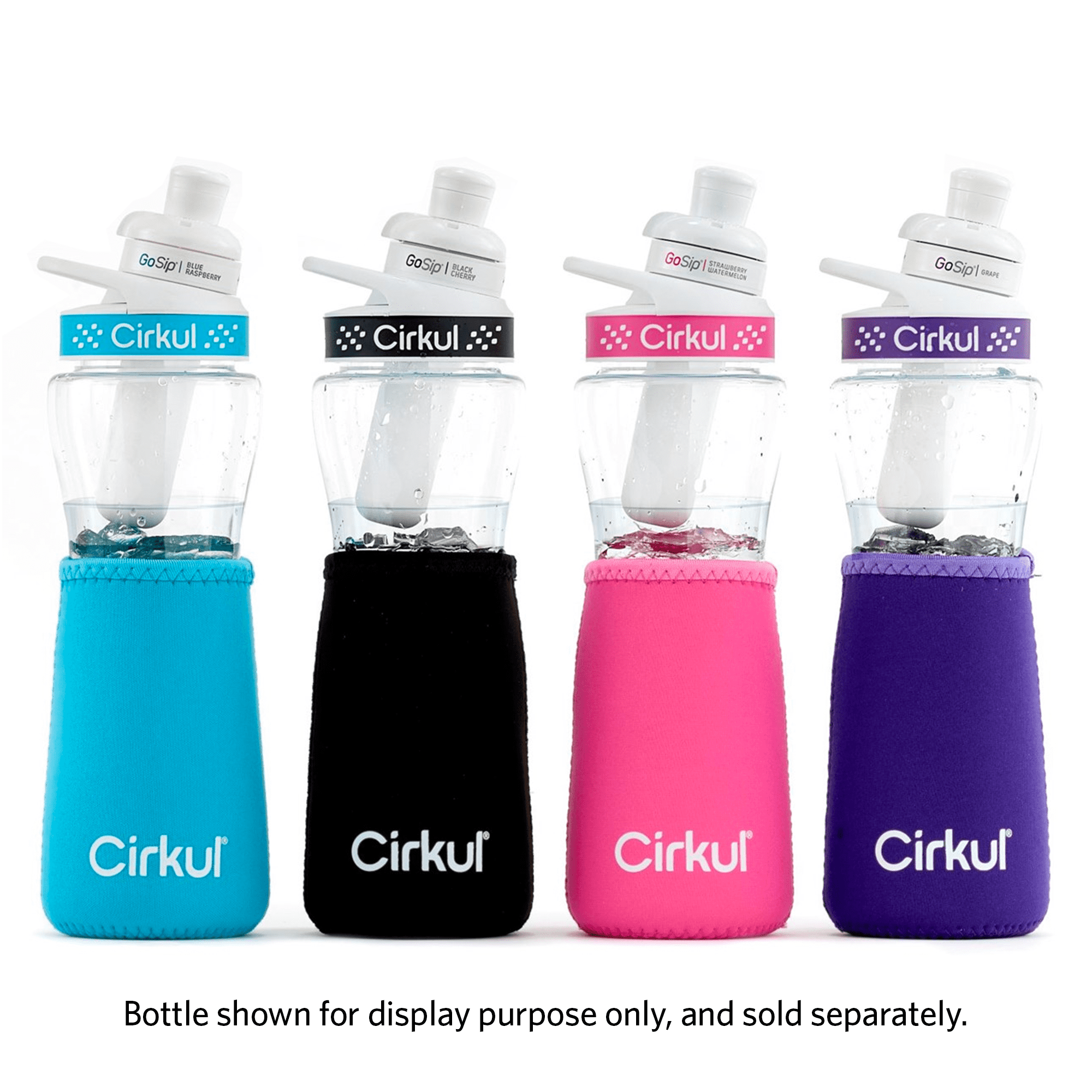 Chill Sleeve &amp; Comfort-Grip Lid for 22oz Bottle, Black