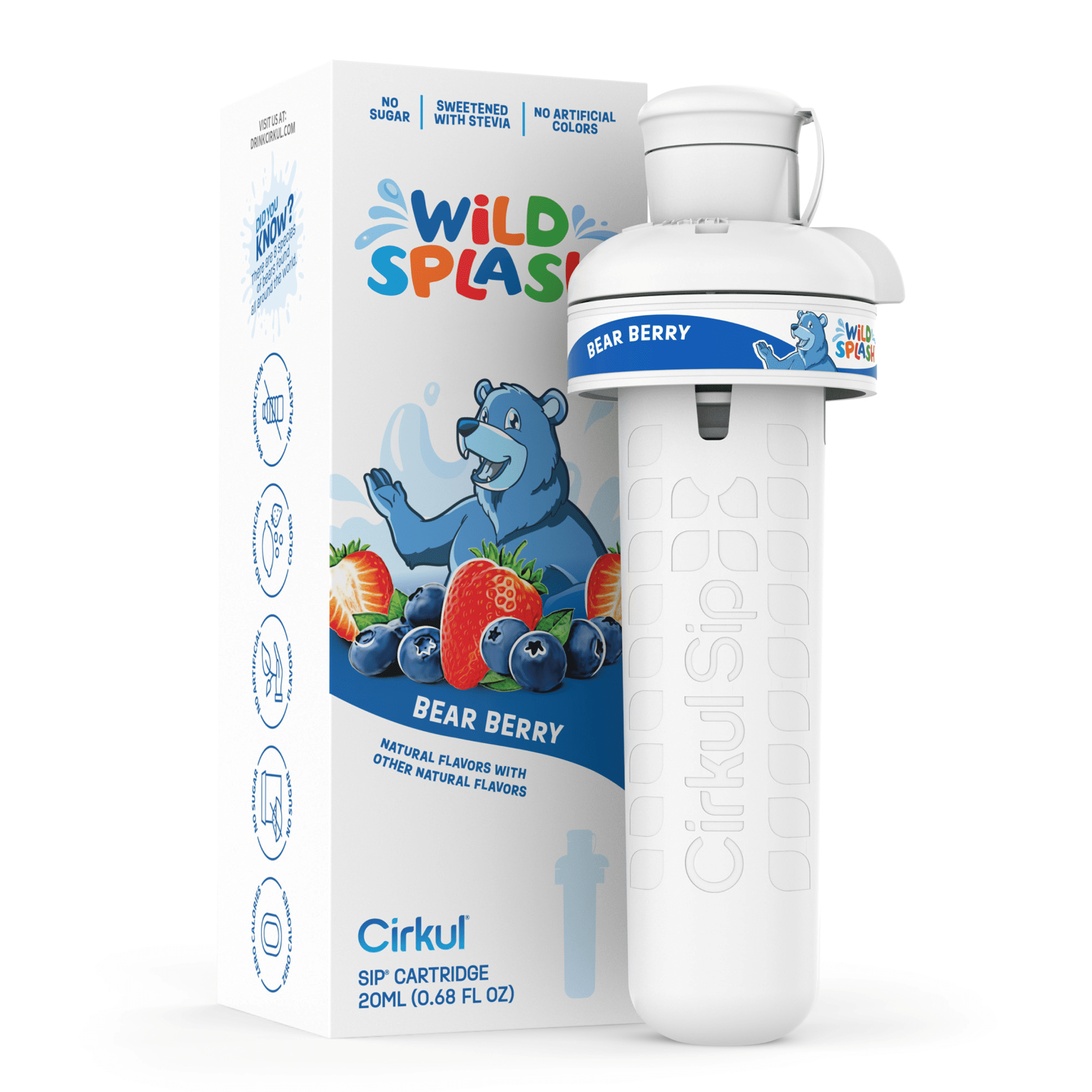 (2 pack)   Bear Berry Flavor Cartridge, Drink Mix, 1-Pack