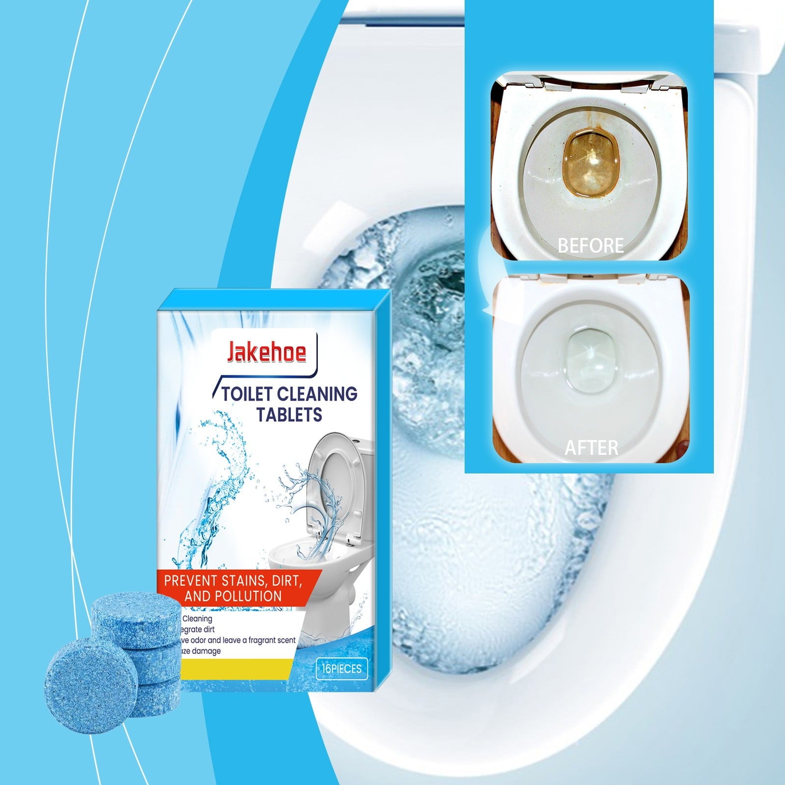Household Cleaning Supplies, It Can Powerfully Clean Up Quickly Break Down Stubborn And Scale And Keep The Toilet Clean