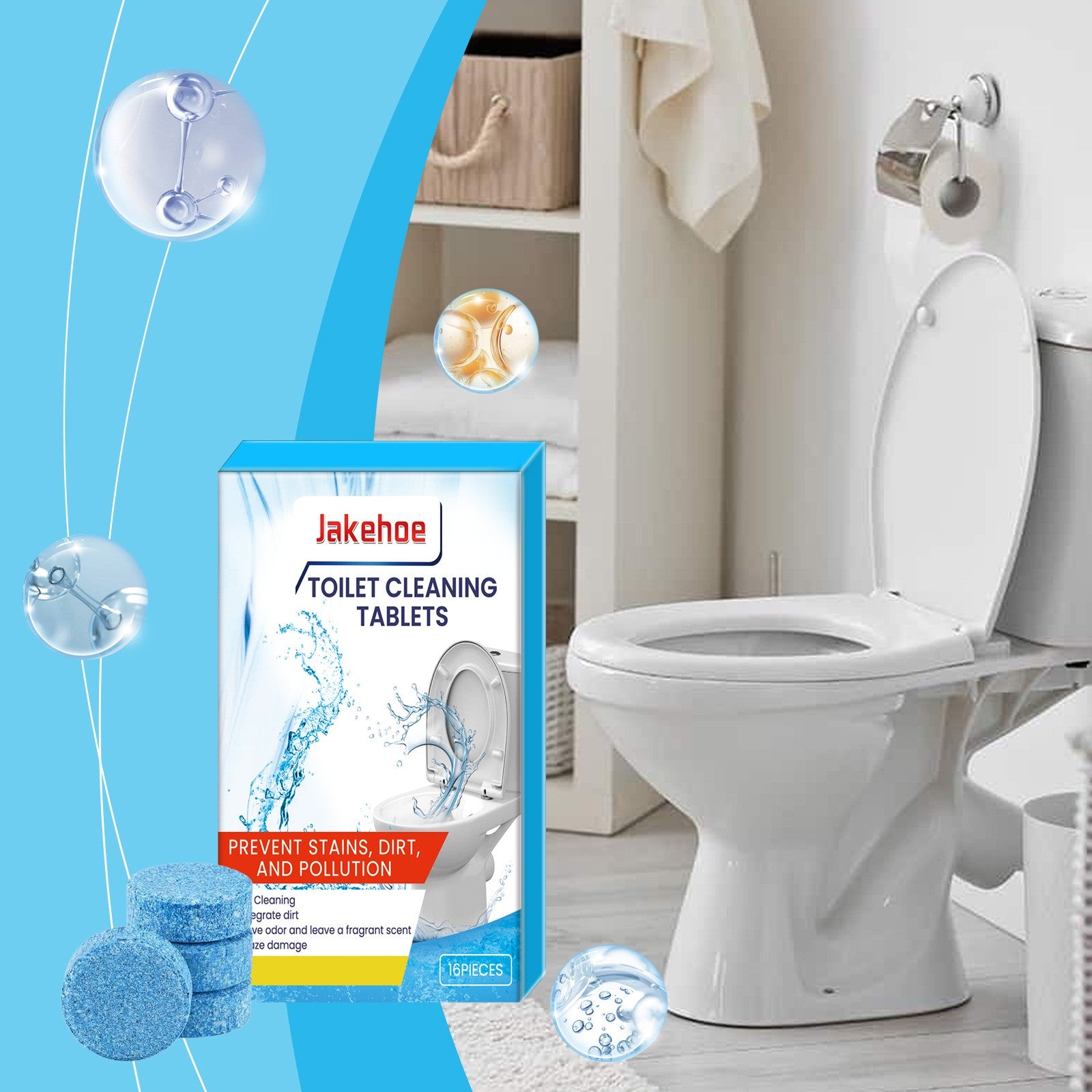 Household Cleaning Supplies, It Can Powerfully Clean Up Quickly Break Down Stubborn And Scale And Keep The Toilet Clean