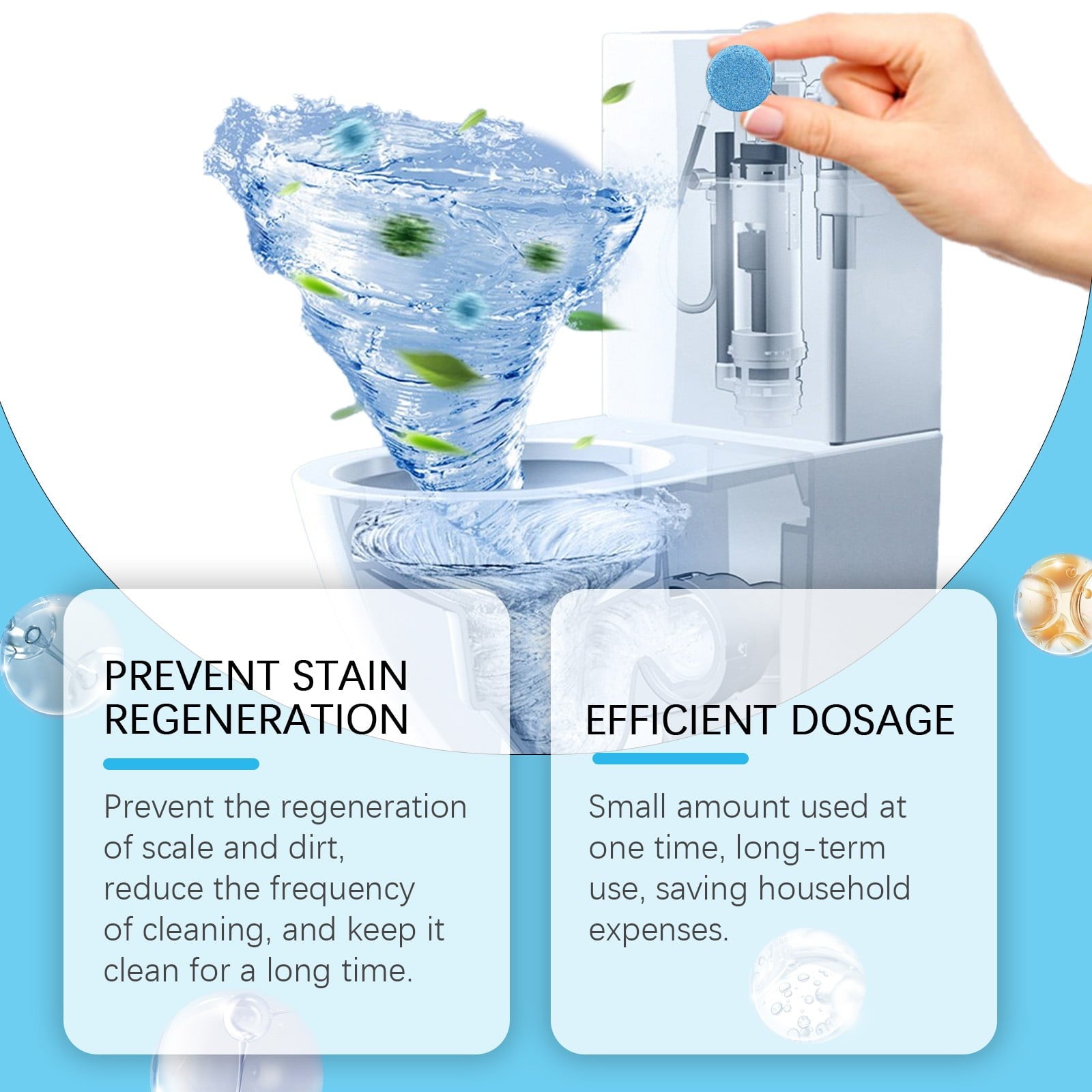 Household Cleaning Supplies, It Can Powerfully Clean Up Quickly Break Down Stubborn And Scale And Keep The Toilet Clean