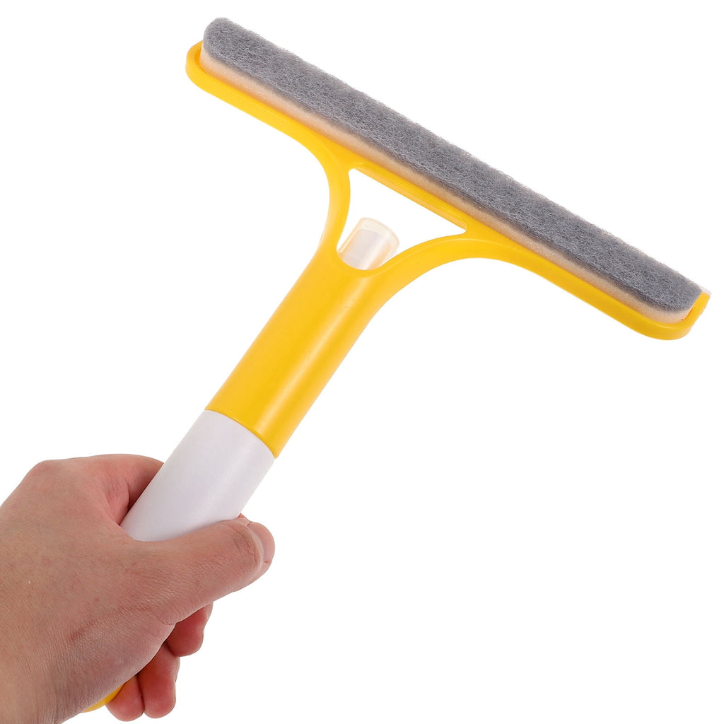 unbranded 3-In-1 Window Cleaner Spray And Squeegee With Brush Window Squeegee For Bathroom Glass Cleaning Shower Doors Car Windows And Household Mirrors Glass Cleaning Tools