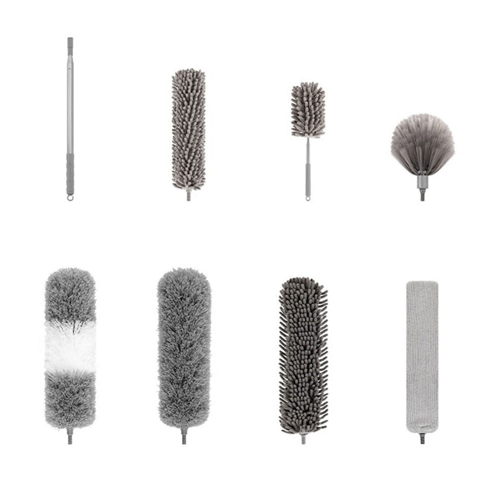 Set of 8 Electrostatic Duster Retractable Dust Remover Blanket Extended Brush Chenille Sets Cleaning Tools