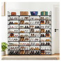 Shoe Rack 10 Tier - 80 Pair Shoe Organizer for Entryway, Stackable Shoe Cabinet, Space Saving Shoe Shelf for Men &amp; Women, Durable Metal &amp; Plastic Construction