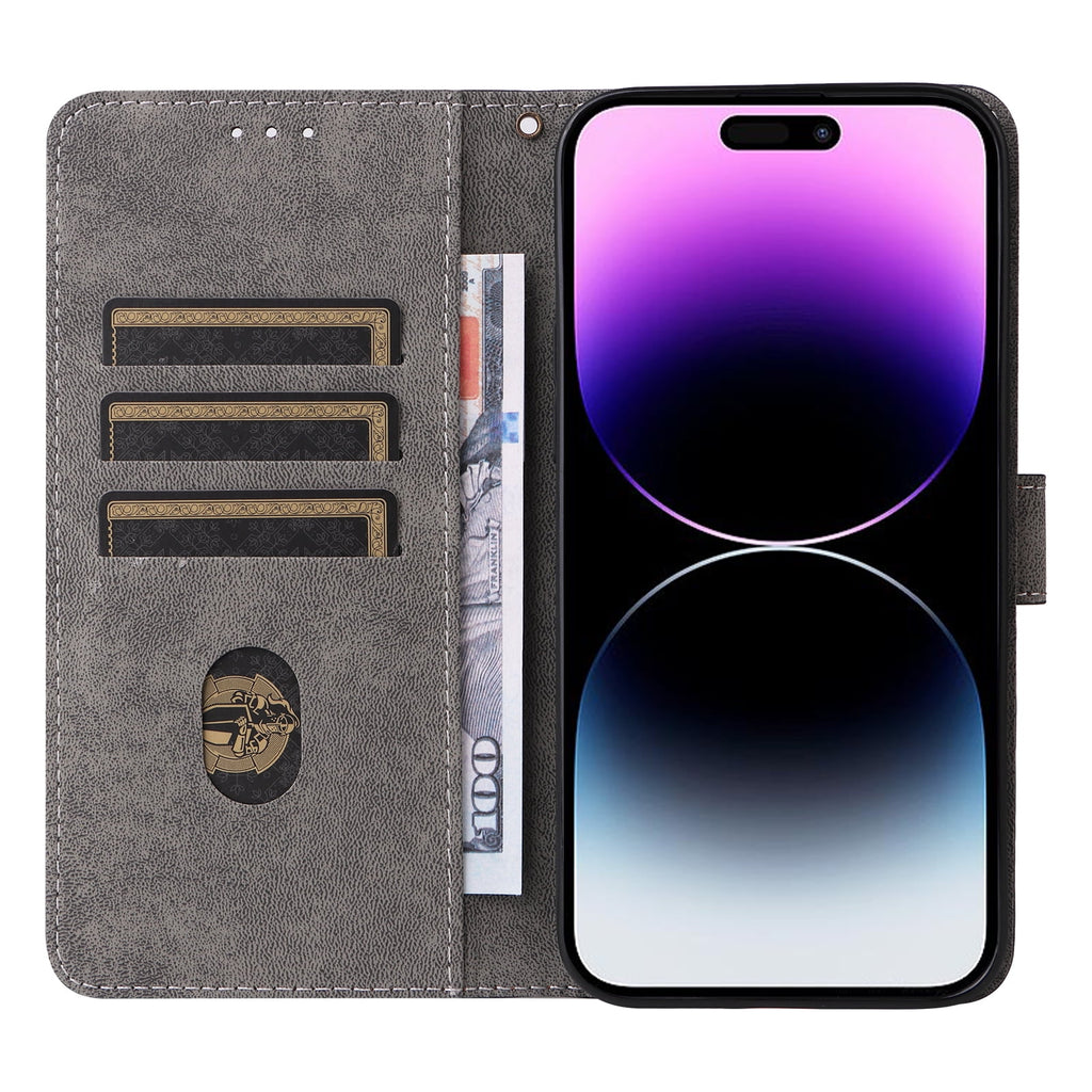 Case for TCL Lively Jitterbug Smart4 Wallet Protective Case, Leather Phone Case with Magnetic Closed Credit Card Slot - Wrist Strap Shockproof Protection Phone Case
