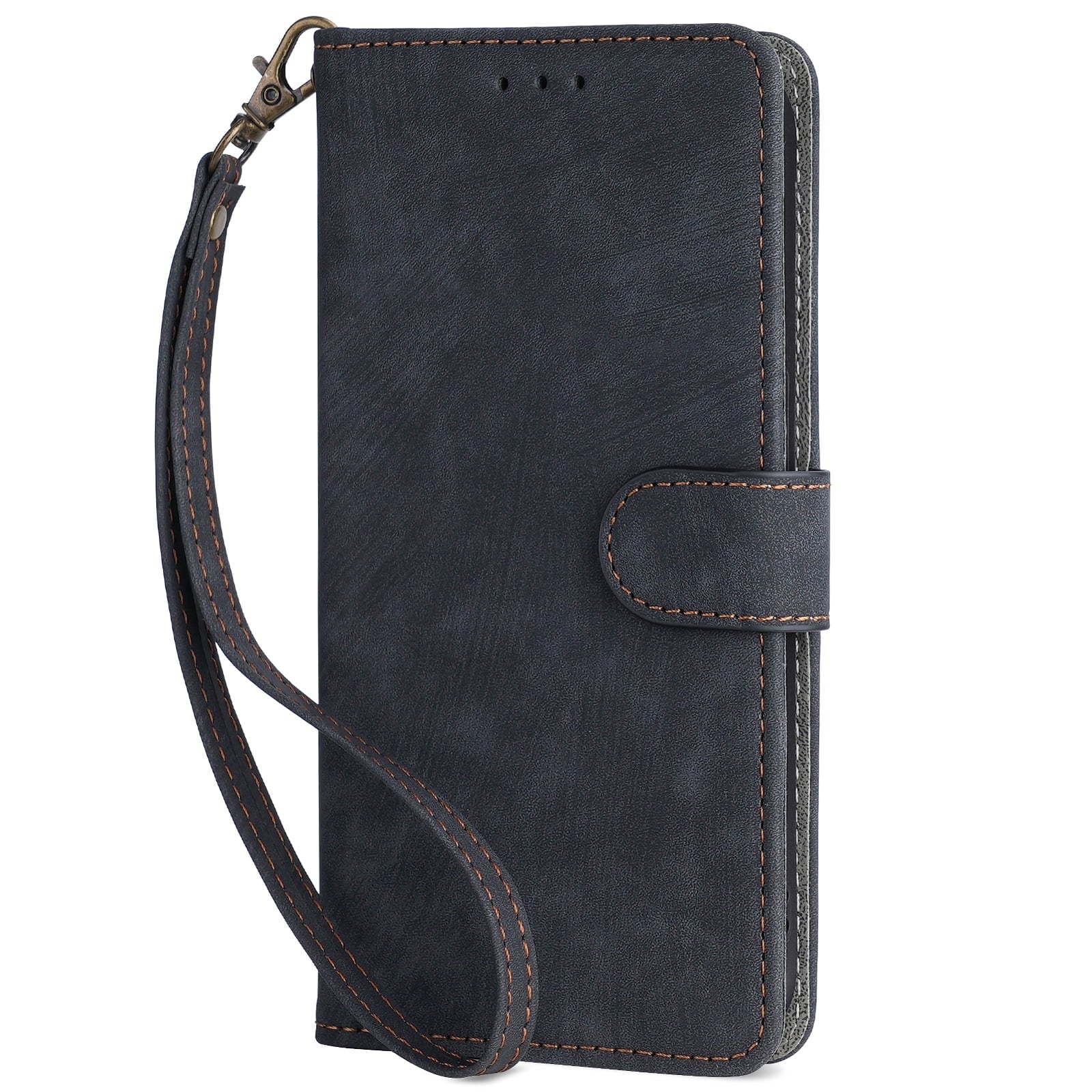 Case for TCL Lively Jitterbug Smart4 Wallet Protective Case, Leather Phone Case with Magnetic Closed Credit Card Slot - Wrist Strap Shockproof Protection Phone Case