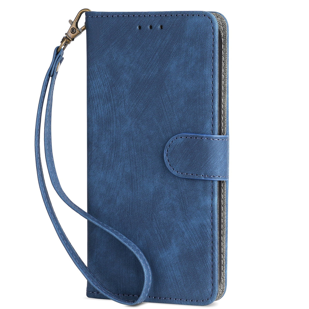 Case for TCL Lively Jitterbug Smart4 Wallet Protective Case, Leather Phone Case with Magnetic Closed Credit Card Slot - Wrist Strap Shockproof Protection Phone Case