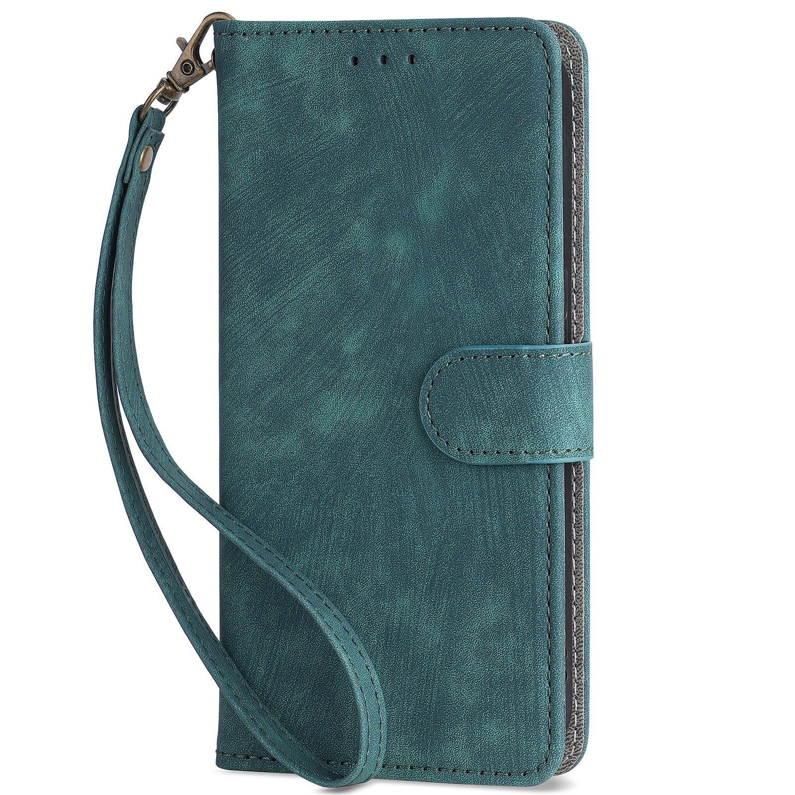 Case for TCL Lively Jitterbug Smart4 Wallet Protective Case, Leather Phone Case with Magnetic Closed Credit Card Slot - Wrist Strap Shockproof Protection Phone Case